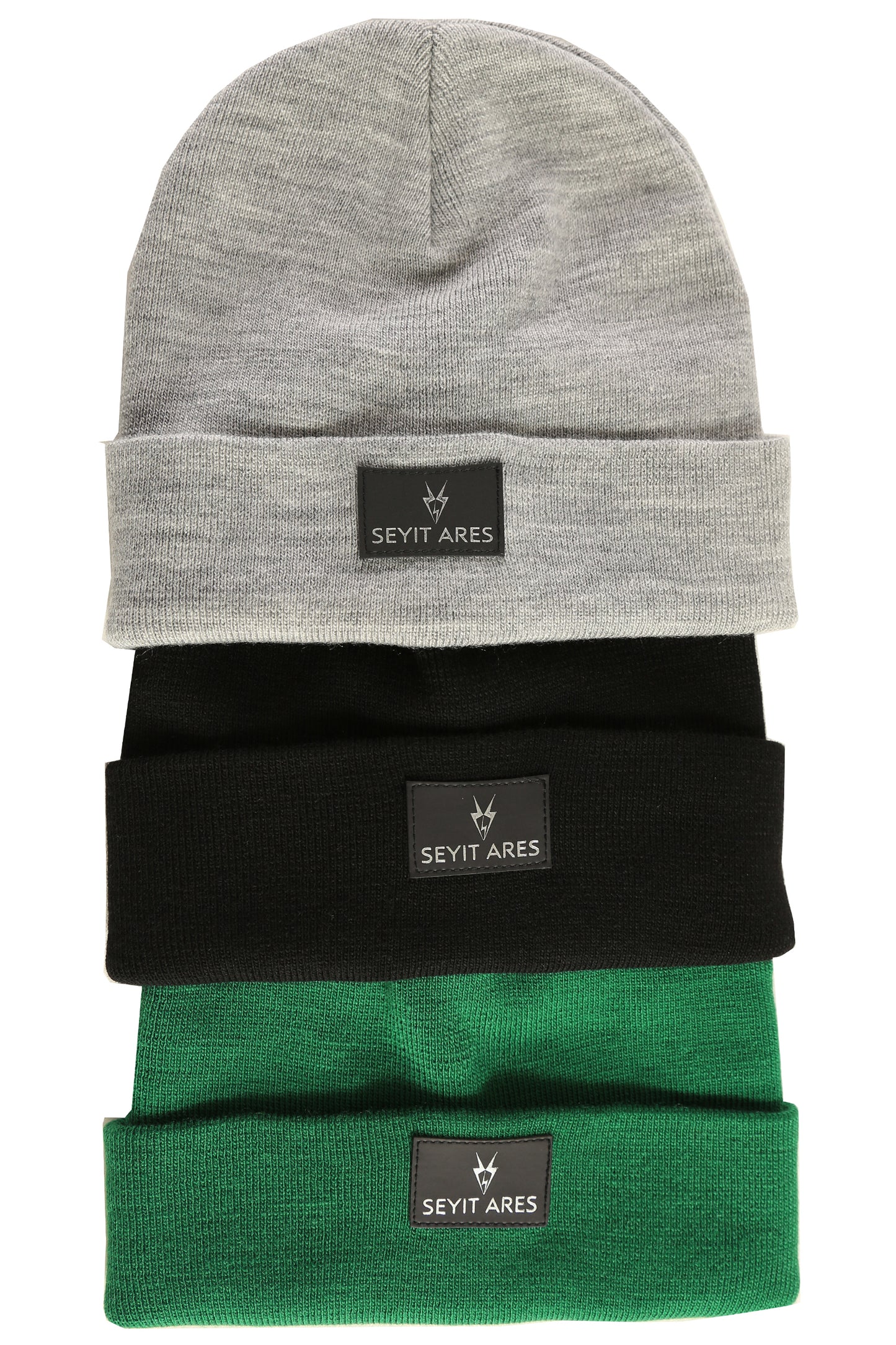 Unisex long beanie in black