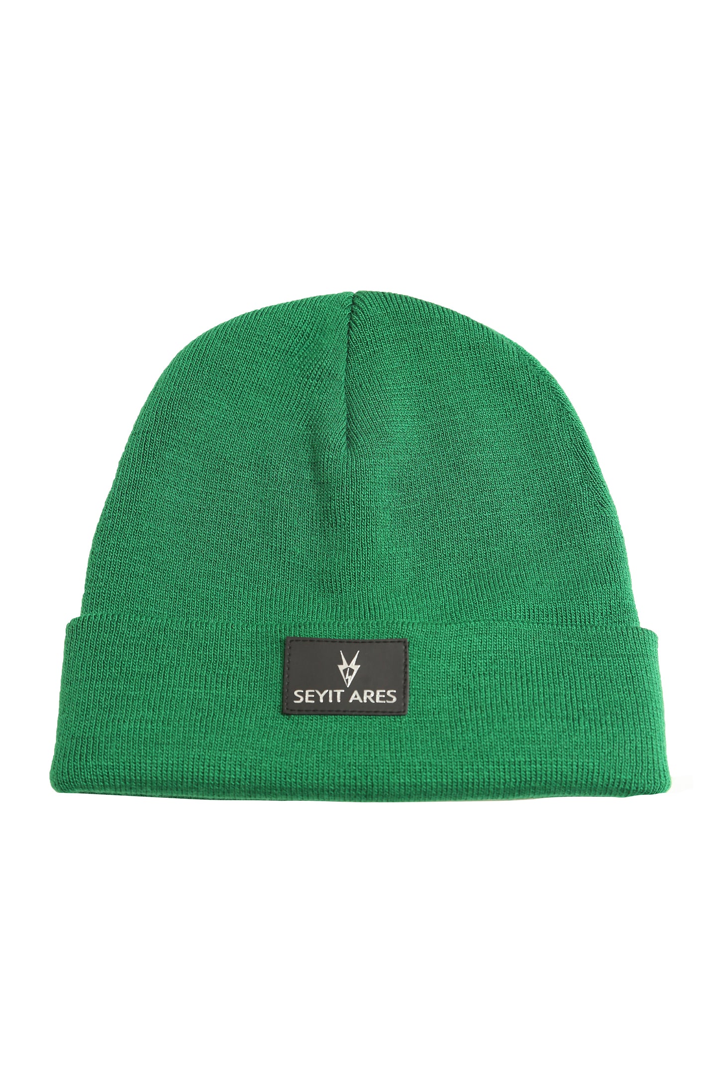 Unisex long beanie in green