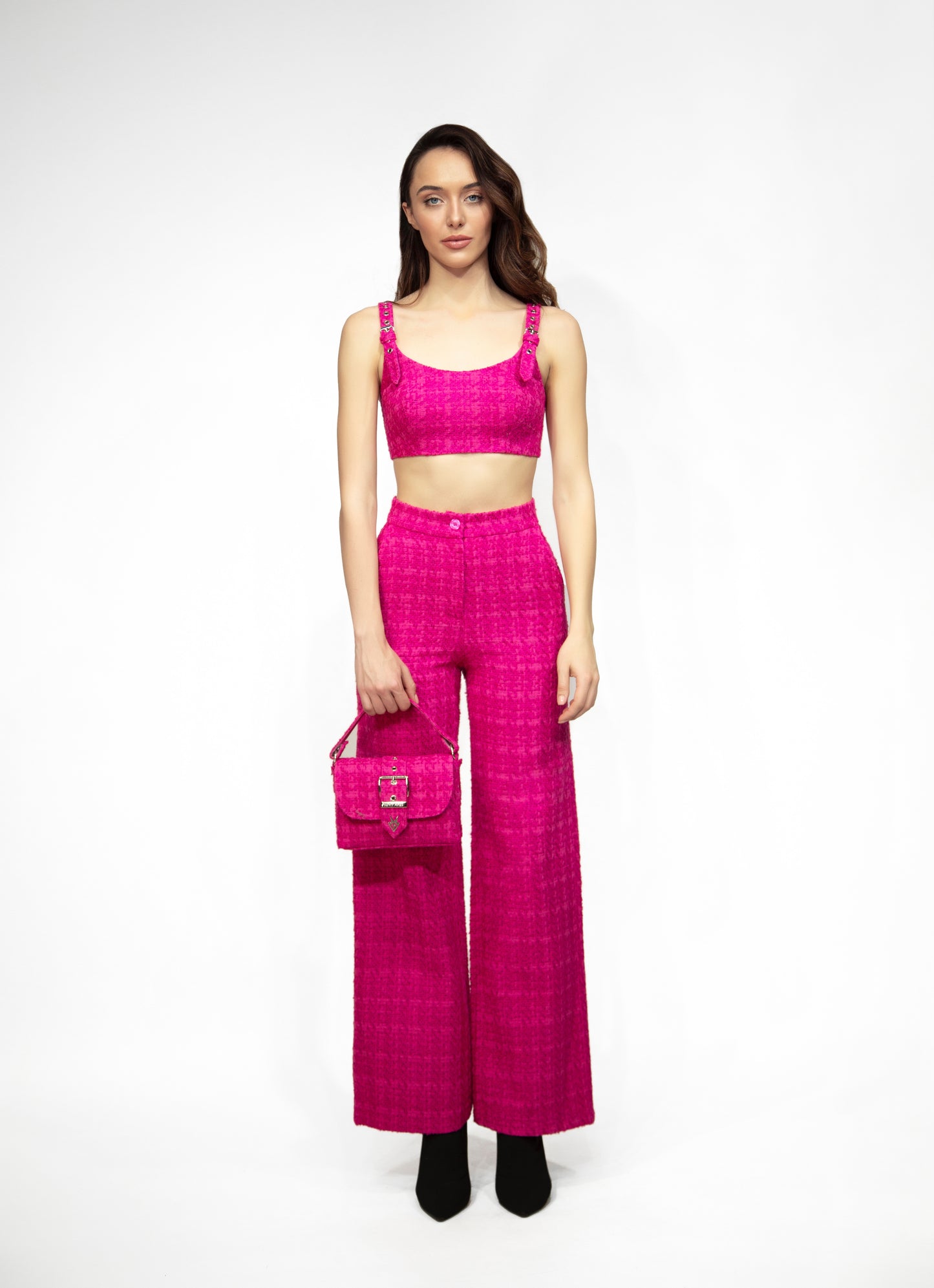 Tweed trousers, pink