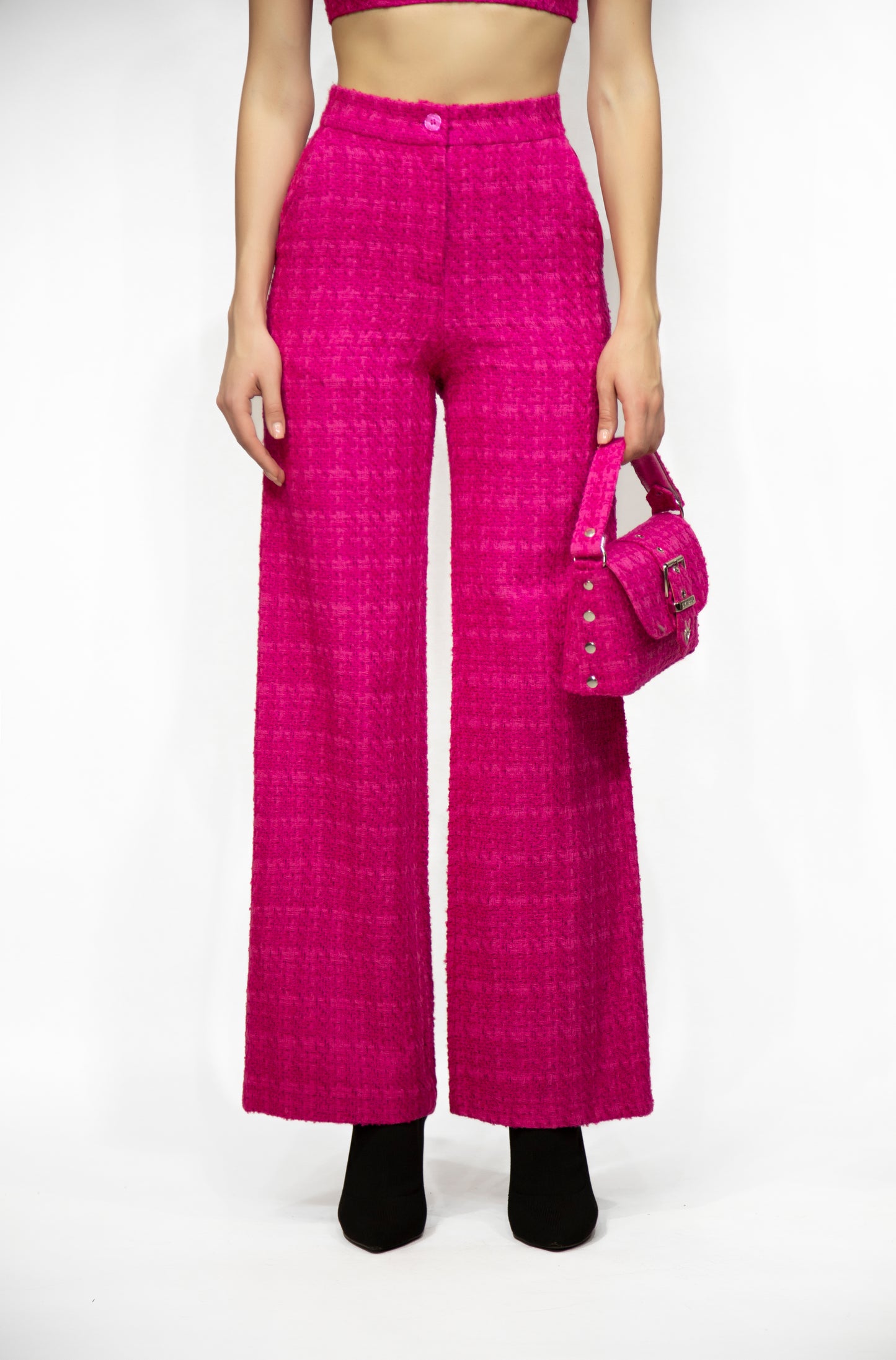 Tweed trousers, pink