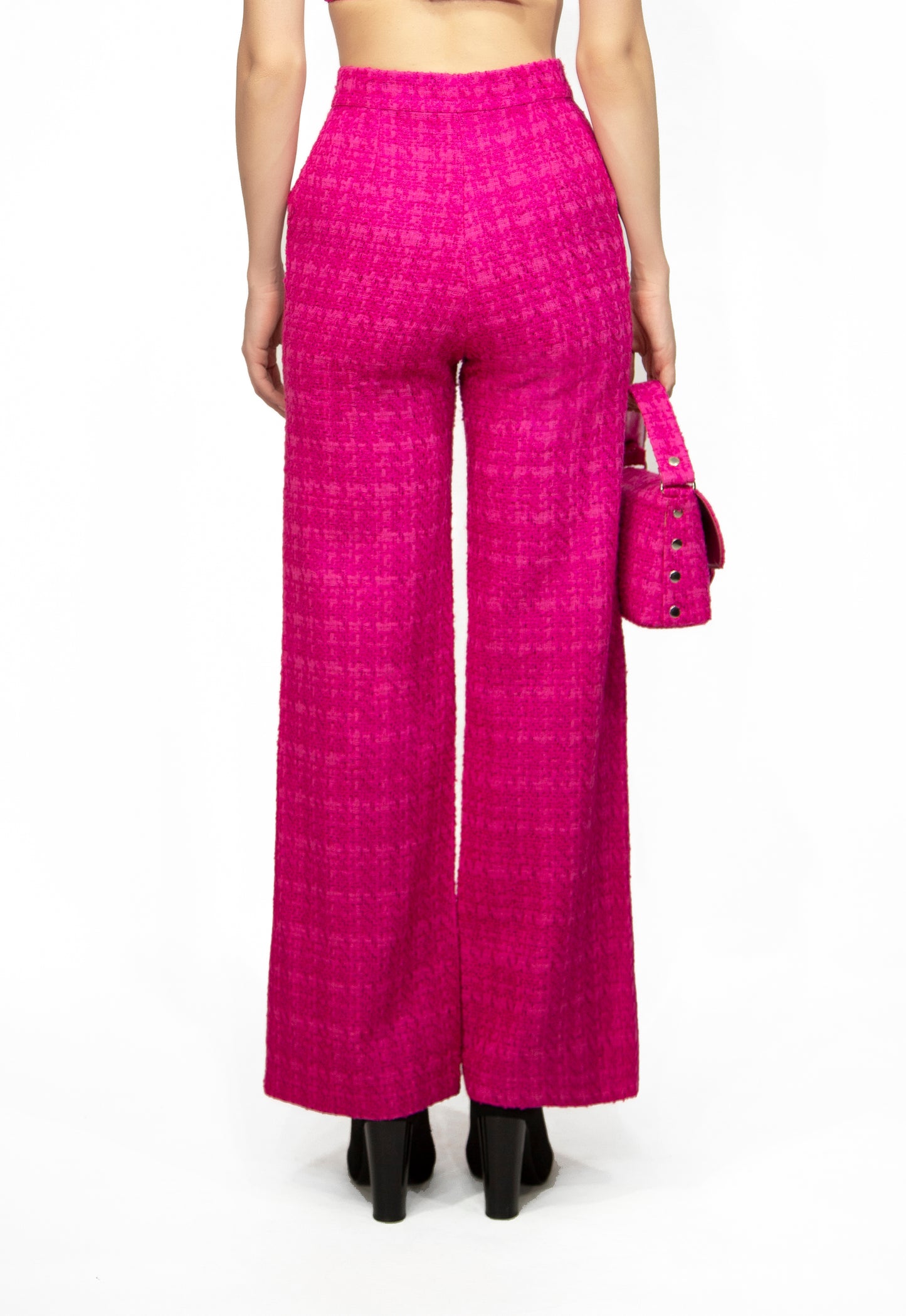 Tweed trousers, pink