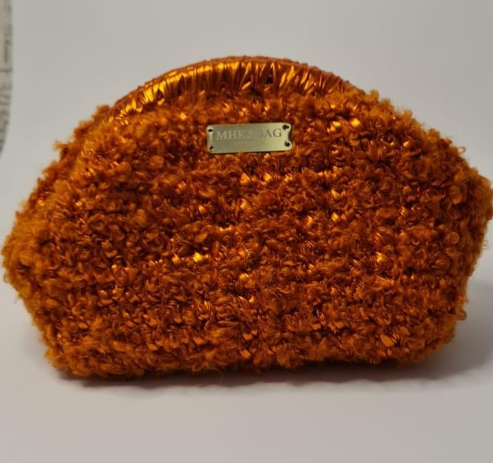 Metallic orange bag